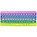 Fetinar Push Toy Pop Bubble Fidget Sensory Toys Push It Pop Fidget Toys Macaron Keyboard Shape Pop Silicone Popper Toy Anxiety Stress Reliever Relief Autism Learning Materials Game Gift for Kids Macaron - Image 2