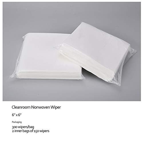 AAWipes Lint Free Wipes Disposable Cleaning Cleanroom Cellulose/Polyester Blend 6" x 6" (Grade B, 56 GSM) Bag of 300 Pcs General Purpose Lab Wipes Dry Dustless (NW05606) - Image 4