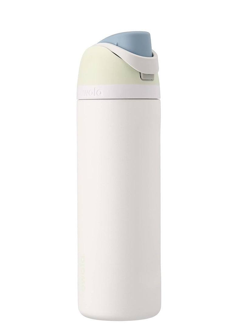 Owala - Owala FreeSip Insulated Stainless Steel Water Bottle with Straw for Sports and Travel, BPA-Free, 24oz, Iced Breeze - Image 1