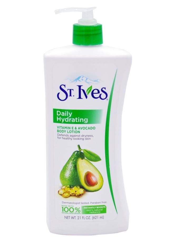 St. Ives Daily Hydrating Vitamin E & Avocado Body Lotion 621 Ml - Image 1