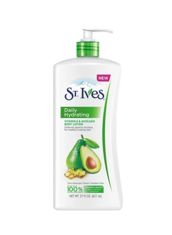 St. Ives Daily Hydrating Vitamin E & Avocado Body Lotion 621 Ml - Image 2