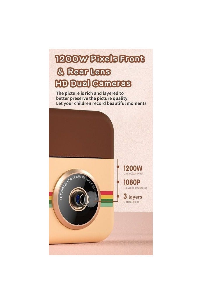 Generic High Quality Instant Print Digital Camera 12MP 1080p HD Camera with a 2.4 inch Display, Zero Ink Thermal Printer, and MicroSD Support - Image 5