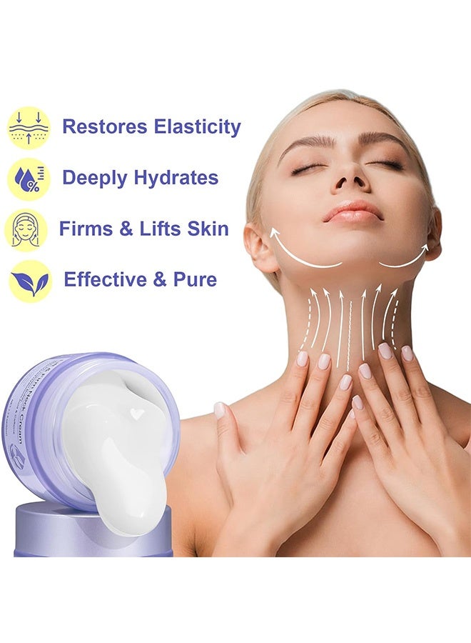 Hoygi Tighten & Lift Neck Cream, Anti Aging Smooth Tighten Skin Wrinkles Lift and Firm Cream for Sagging Skin and Neck Moisturizing 50g - Image 3