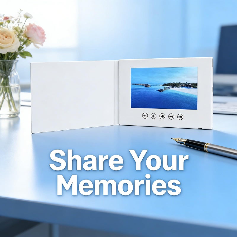 Personalized Video Brochure with 10 Inch LCD Screen 720P HD Playback 128M Memory - Image 4