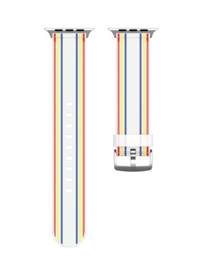 NIBEMINENT Replaceable Watch Strap 17 For Apple Series 7 45mm/6 & SE 5 4 44mm/3 2 1 42mm Multicolour - Image 2