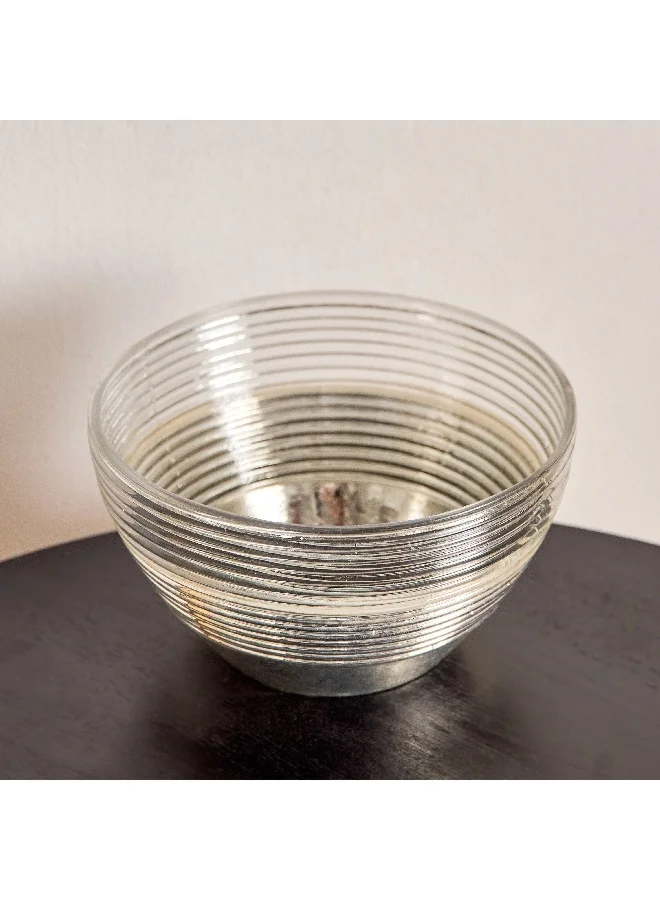 Home Box Erton Etched Glass Decorative Bowl 18 x 18 x 10 cm