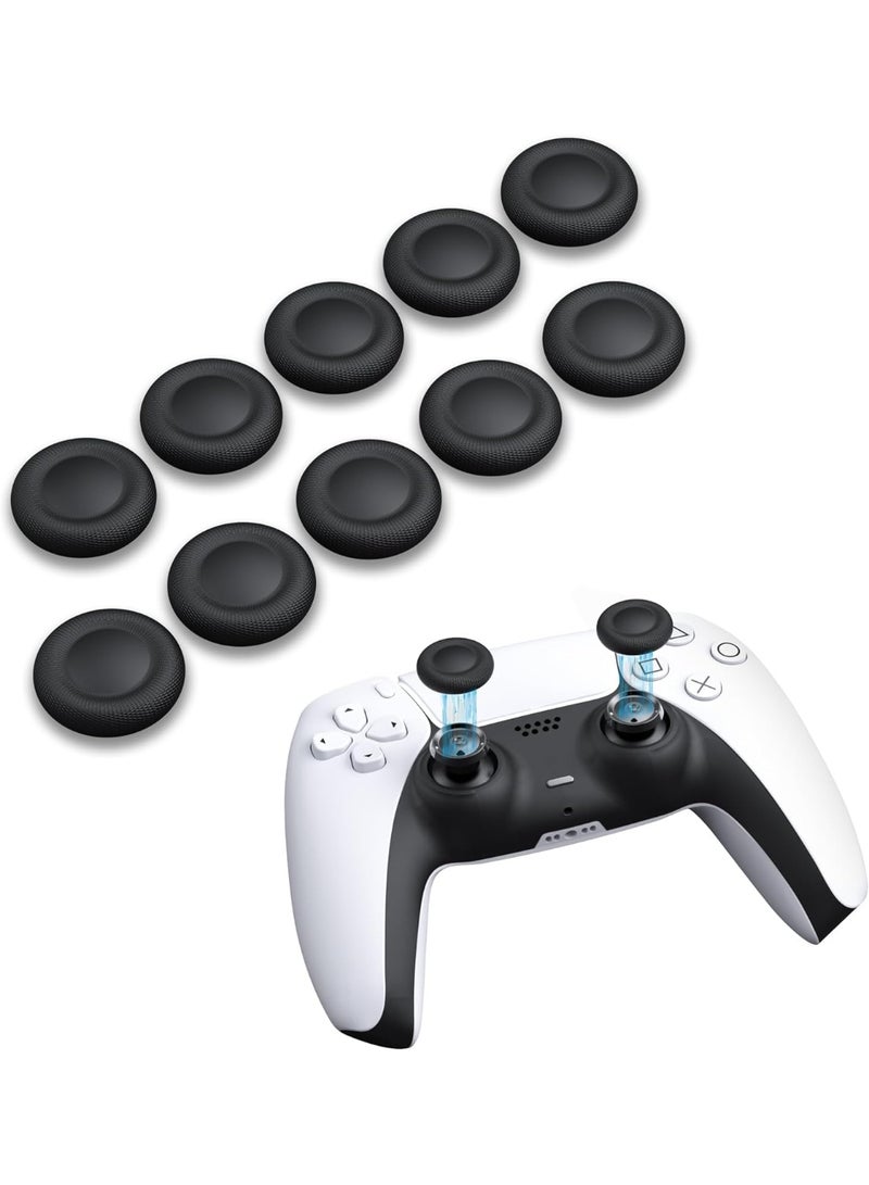Peachjoy 10 Pcs Joystick Grips, Anti-Slip Replacement Thumb Caps for Controller compatible with PS4 and for PS5, Anti-Wear TPU Accessory - Image 1