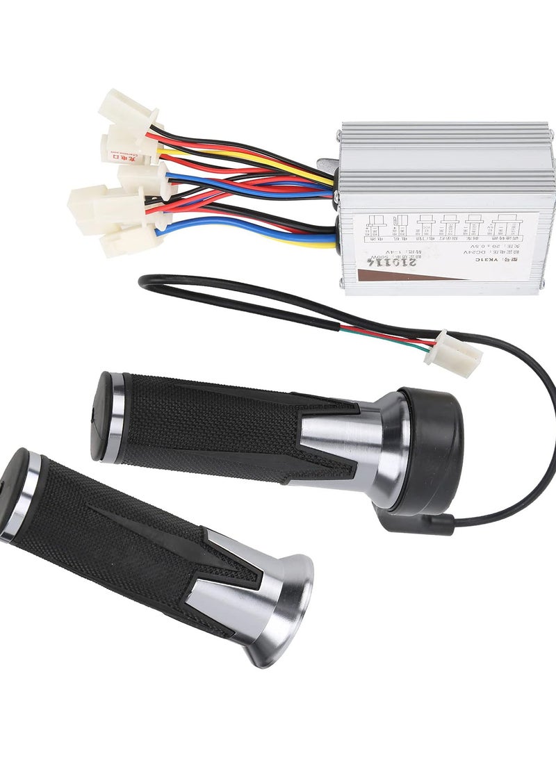 GGOOT 24V 500W Electric Bike Brushed Motor Controller and Throttle Grips for Electric Bicycles, Electric Scooters, Electric Tricycles - Image 1