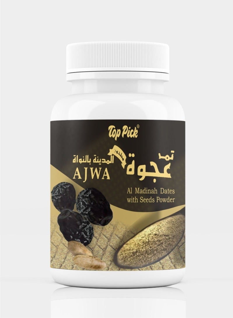 Top Pick مسحوق بذور تمر العجوة المدينة 100 جرام