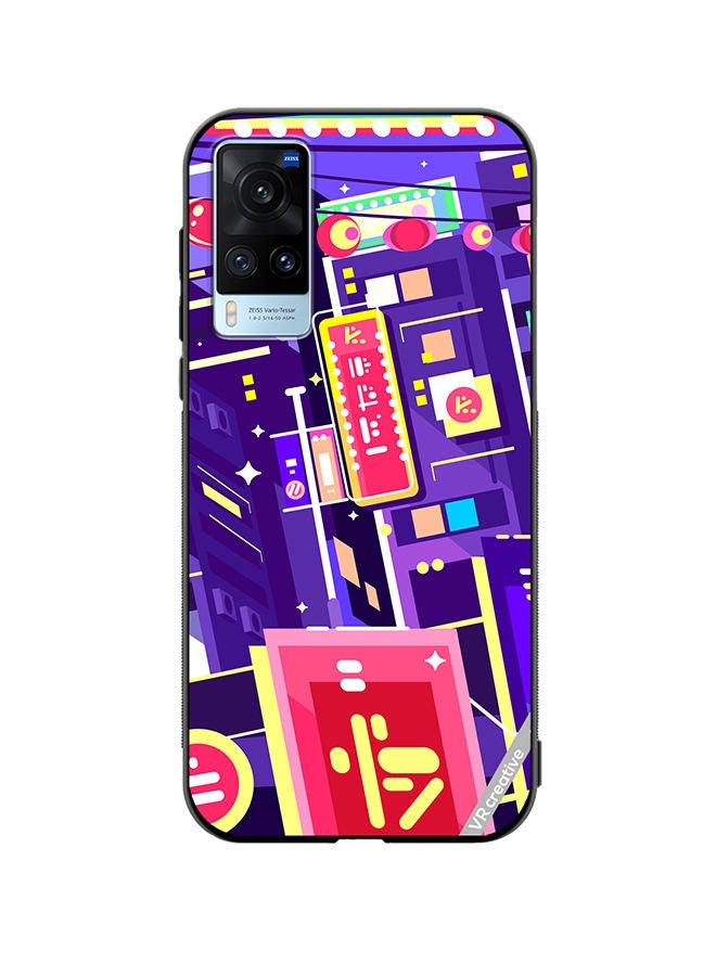 VR CREATIVE Protective Case Cover For Vivo X60 Evening Chinesse City Design Multicolour - Image 1