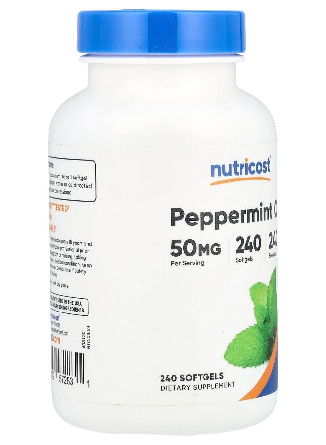 Nutricost Peppermint Oil 50 mg 240 Softgels - Image 2