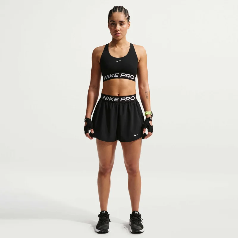 Nike Black Women's Pro 2-in-1 Shorts for Women | Best Price UAE