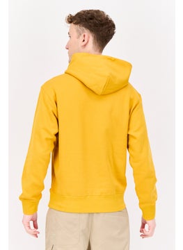 adidas Originals Men Sportswear Fit Hooded Outdoor Hoodie, Mustard  - Image 3