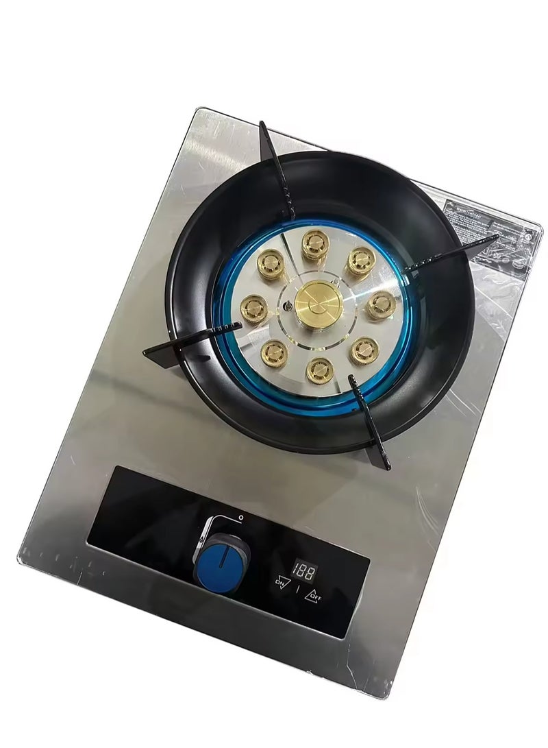 راني موقد غاز  شعلة واحدة  بإشعال ذاتي بسطح ستانلس ستيل - Image 3