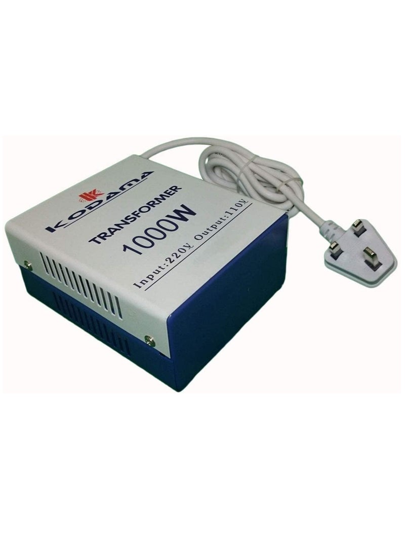 1000 Watt Universal 3 Pin UK Power Cord With Safety Fuse Included Plug Transformer 220V To 110V Step Down Power Converter Voltage Output Voltage is 110V  - Image 3