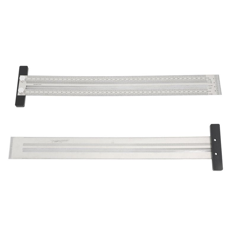 400mm Stainless Steel T Ruler Ultra Accurate Marking Tool For Woodworking And Engineering - Image 4