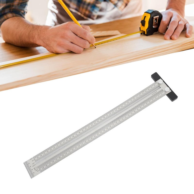 400mm Stainless Steel T Ruler Ultra Accurate Marking Tool For Woodworking And Engineering - Image 5