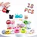 OMyFav 18 PCs Kids Keychains Keychain Cute for Birthday Goodie Bags Stuffers Easter Egg Fillers for Kids Easter Egg Stuffers Classroom Prizes Elementary Carnival Prizes in Bulk Backpack Treasure Box - Image 2