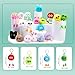 OMyFav 18 PCs Kids Keychains Keychain Cute for Birthday Goodie Bags Stuffers Easter Egg Fillers for Kids Easter Egg Stuffers Classroom Prizes Elementary Carnival Prizes in Bulk Backpack Treasure Box - Image 4