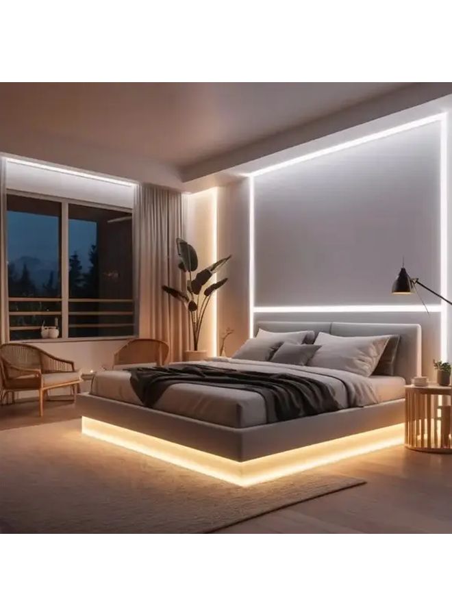 أضواء نيون USB شريطية بيضاء دافئة مرنة قابلة للقطع لإضاءة LED لتزيين الأماكن الداخلية - Image 5