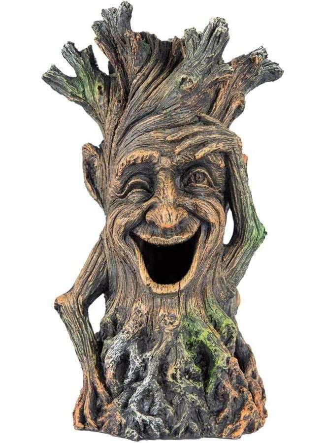 ديكور حوض السمك على شكل رجل شجرة مبتسم لإخفاء الأسماك - Image 1