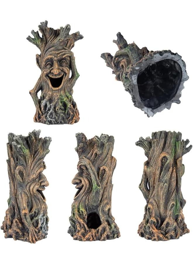 ديكور حوض السمك على شكل رجل شجرة مبتسم لإخفاء الأسماك - Image 2