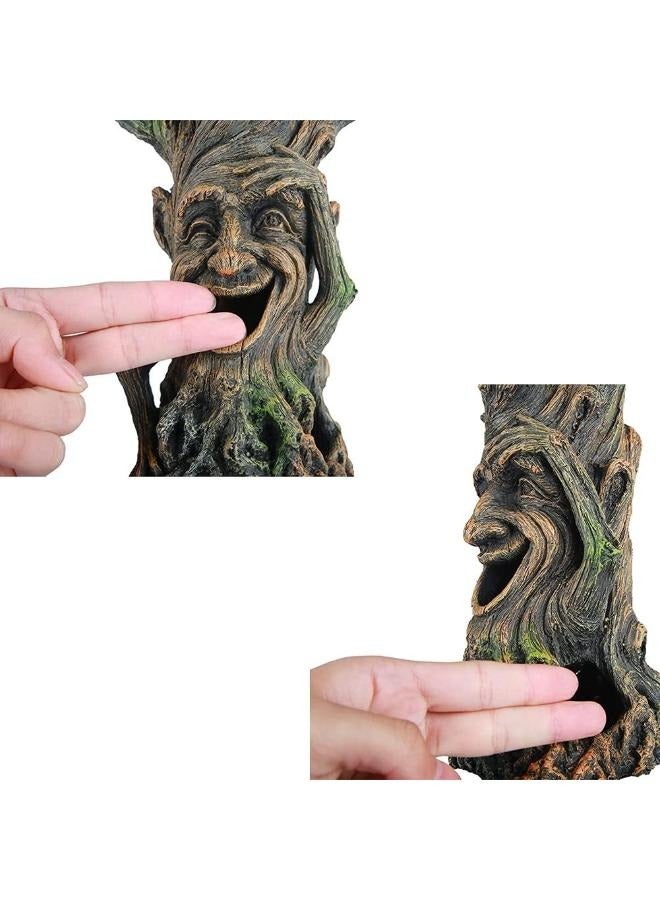 ديكور حوض السمك على شكل رجل شجرة مبتسم لإخفاء الأسماك - Image 5