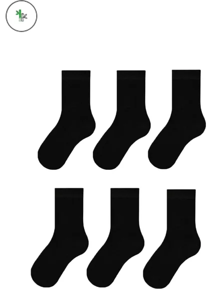 Mem Socks 6 Pack Unisex Children's Bamboo Socket Socks