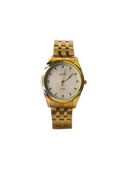 Generic Men's wristwatch, Analog, Quartz, Gold stainless steel band, White dial Ka12  - Image 1