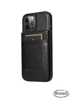 iPhone 14 Pro Max Case (Black), Advanced PU Leather Material, with Card Insertion Design, 360 ° All-Round Drop And Shock Resistance, And Protective Flip With Bracket