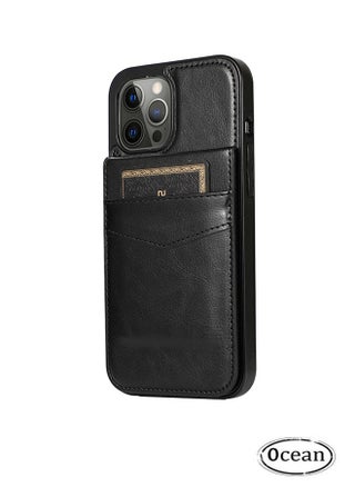 iPhone 14 Pro Max Case (Black), Advanced PU Leather Material, with Card Insertion Design, 360 ° All-Round Drop And Shock Resistance, And Protective Flip With Bracket - pzsku/Z7BD8B3956885BA20DAF0Z/45/_/1711173865/d0d7c728-c3b8-44f1-8a65-d1da9dd21f99