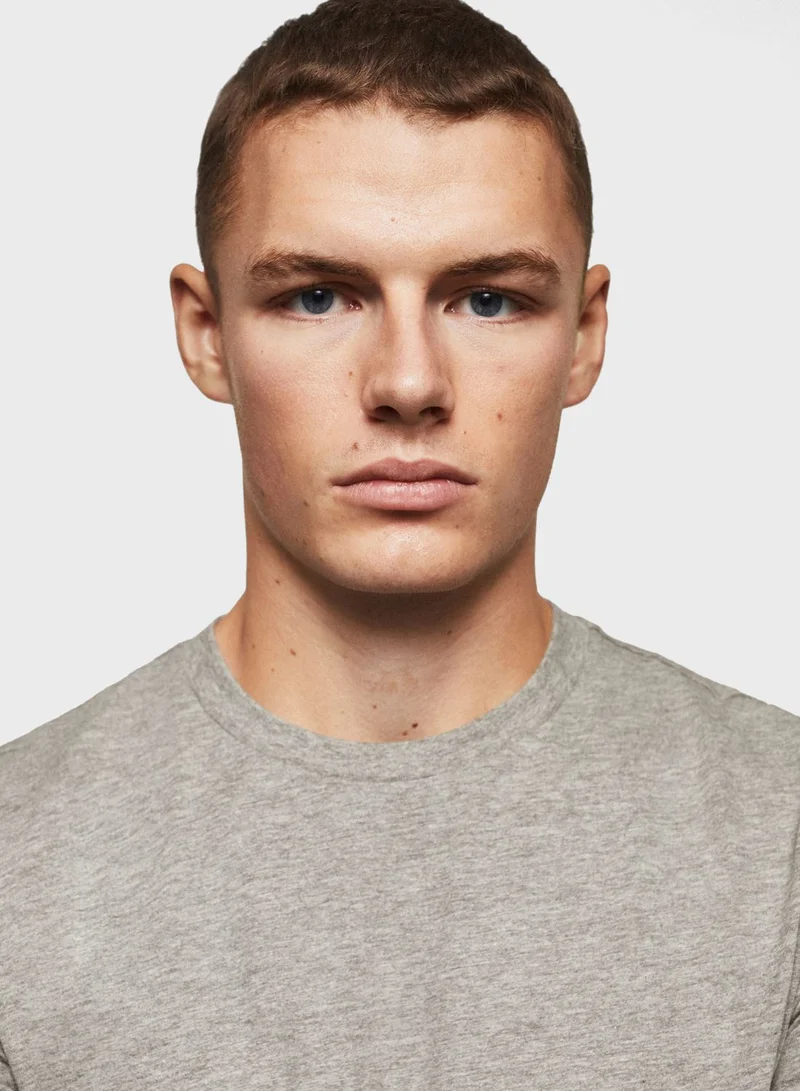 Mango Man Essential Crew Neck T-Shirt