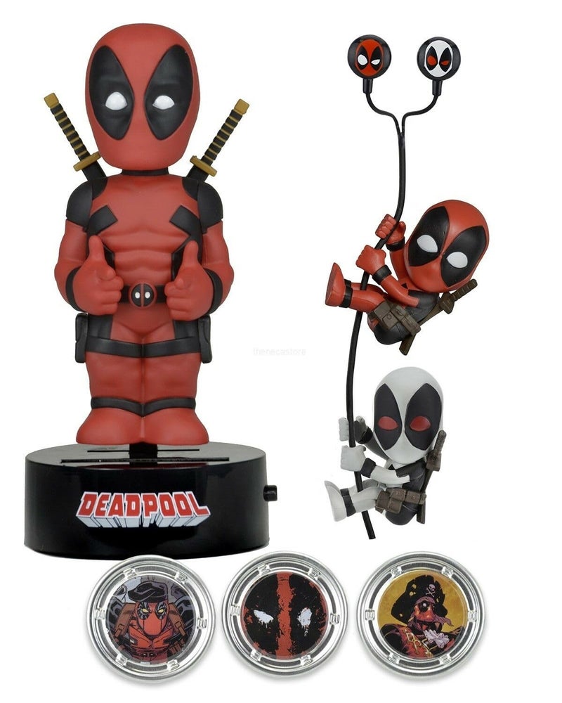 NECA Marvel Deadpool Gift Set Body Knocker Scalers Earbuds Hubsnaps - Image 3