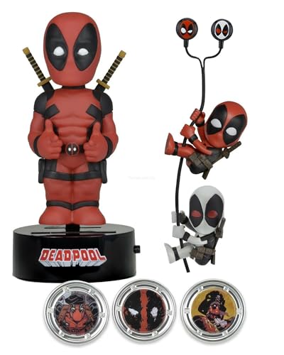 NECA Marvel Deadpool Gift Set Body Knocker Scalers Earbuds Hubsnaps - Image 1
