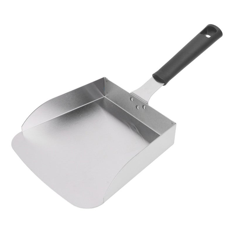 Griddle Food Mover: Large Stainless Steel - Straight Edge Design Grill Spatula for Commercial Kitchens Outdoor Cooking - Image 1
