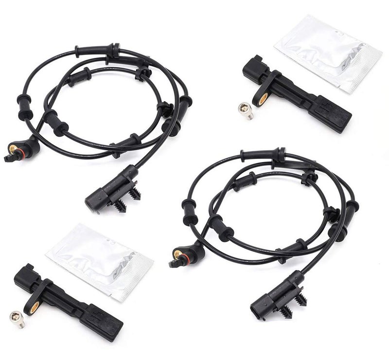 KARPAL Front and Rear and Left and Right ABS Wheel Speed Sensor Compatible with 2007-2016 Jeep Wrangler (Pack of 4) - Image 1