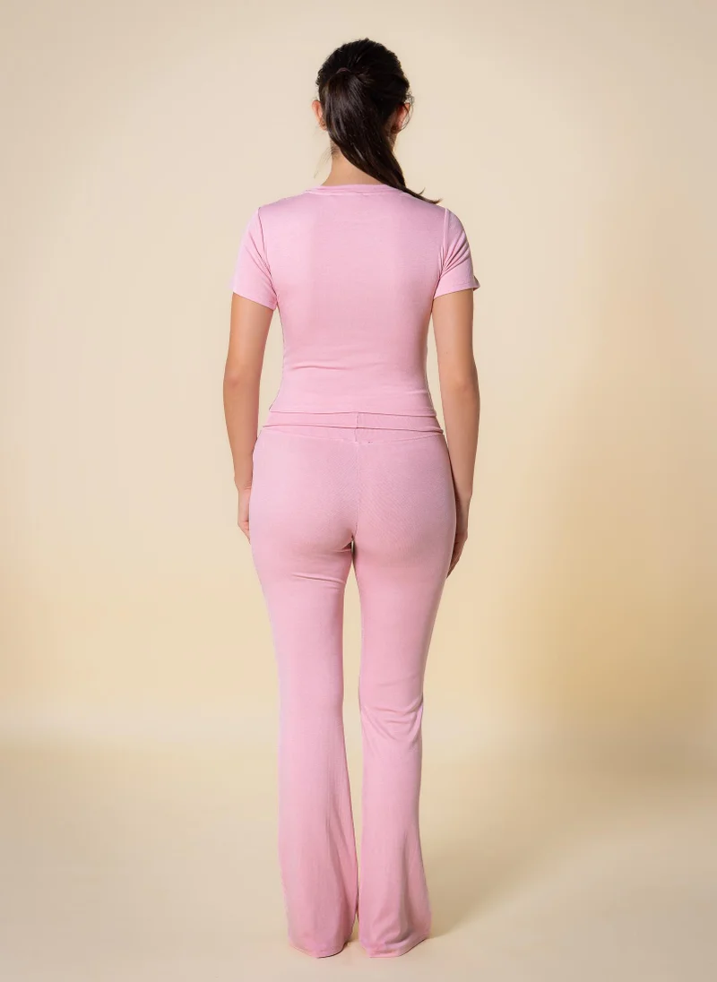 Shapes Pink SOFT COTTON T-SHIRT SET for Women | Best Price UAE