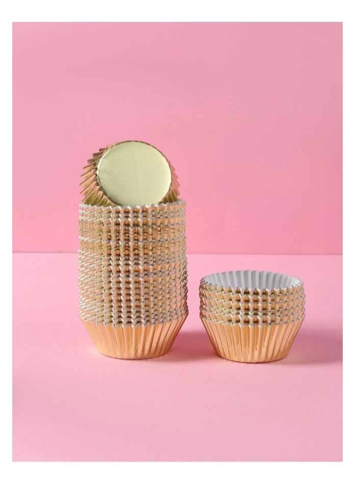 Crinkle Muffin Cupcake Baking Cups Disposable High Temperature Oven Baking Cups for Birthday, Wedding, Holiday and Party 100 pcs  - Image 2