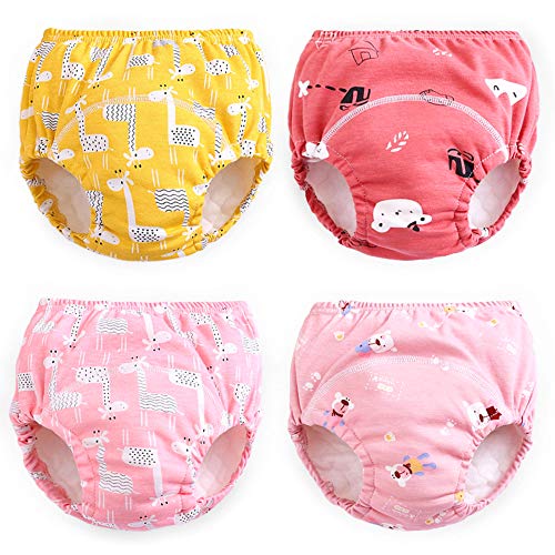Max Shape Potty Training Pants Girls 2T,3T,4T,Toddler Training Underwear for Baby Girls 4 Pack Red 3T - Image 1