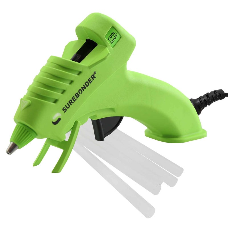 Surebonder 10W Ultra Low Temp Cool Shot Mini Glue Gun Kit with 12 Glue Sticks, Bonds Delicate Materials Like Paper, Fabric, Foam, Balloons - Clear - Image 4