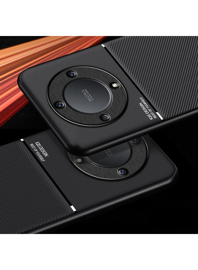 S-TOP Case For Honor X9a Classic Tilt Strip Grain Magnetic PC Hybrid TPU Phone Case - Image 2