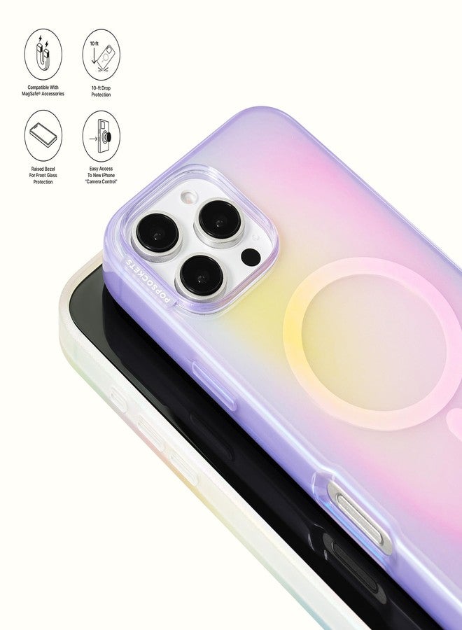 بوب سوكيتس جراب PopSockets لهاتف iPhone 16 Pro Max متوافق مع MagSafe، جراب هاتف لهاتف iPhone 16 Pro Max، متوافق مع الشحن اللاسلكي، الجراب فقط - أورا - Image 3