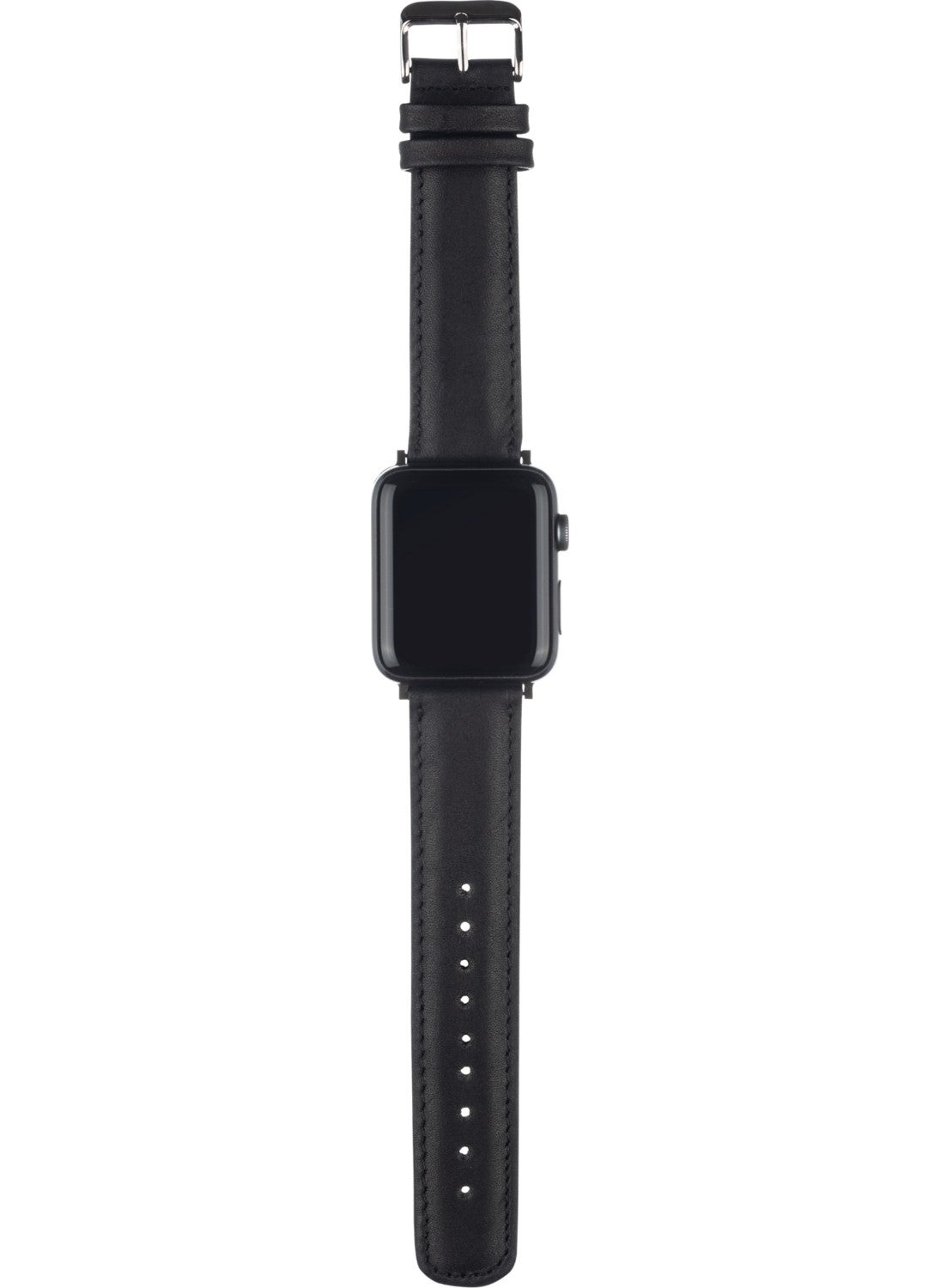 Vagave Apple Watch Compatible Leather Band 42 44 45 mm Black  - Image 1