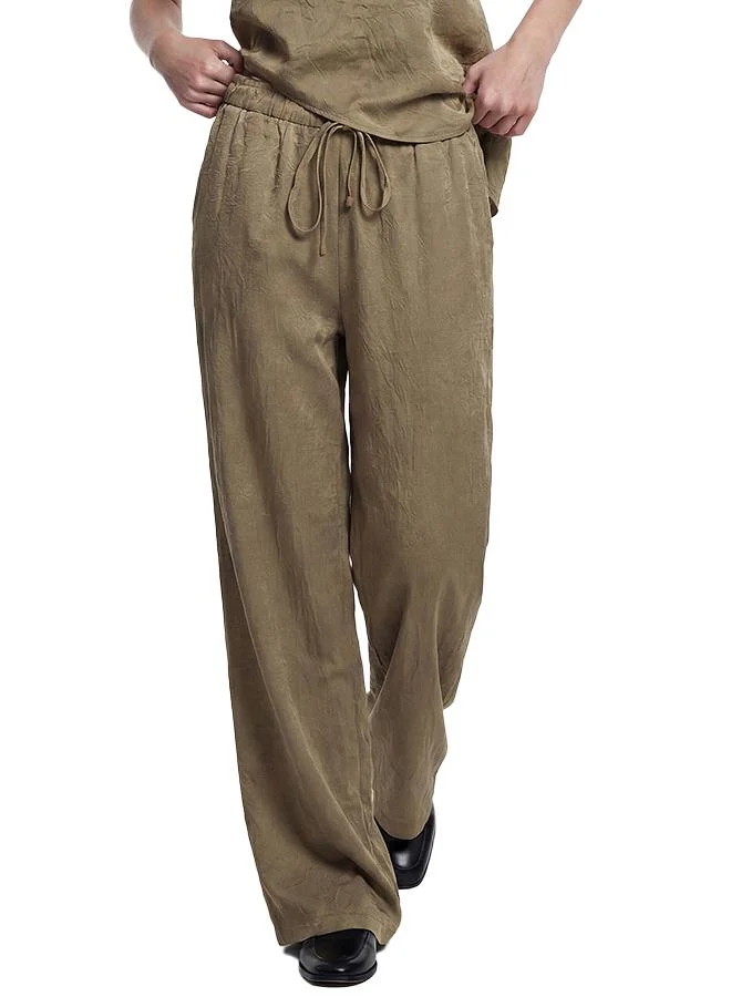 Koton  Textured Satin Pants for Women | Best Price UAE