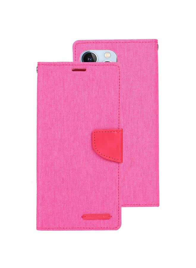 GOOSPERY Case For iPhone 14 Pro Max CANVAS DIARY Canvas Texture Flip Leather Phone Case  - Image 2
