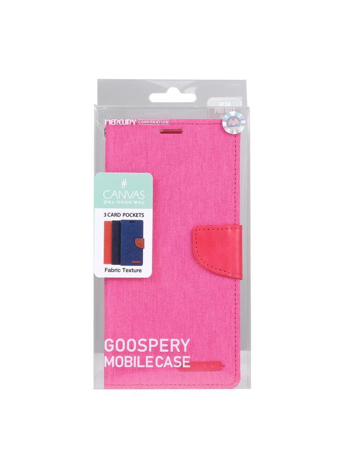 GOOSPERY Case For iPhone 14 Pro Max CANVAS DIARY Canvas Texture Flip Leather Phone Case  - Image 4