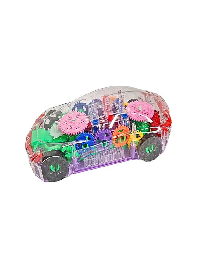PCN TECHNOLOGY Concept Musical and 3D Lights Kids Transparent Car, Flashing LED Lights for Kids Multicolor - Image 2