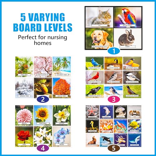 Assistex Matching Game Activity Board Dementia Activities for Seniors Memory Games for Adults with Alzheimers Memory Loss and Alzheimers Activities Matching Card Memory Games for Seniors - Image 5