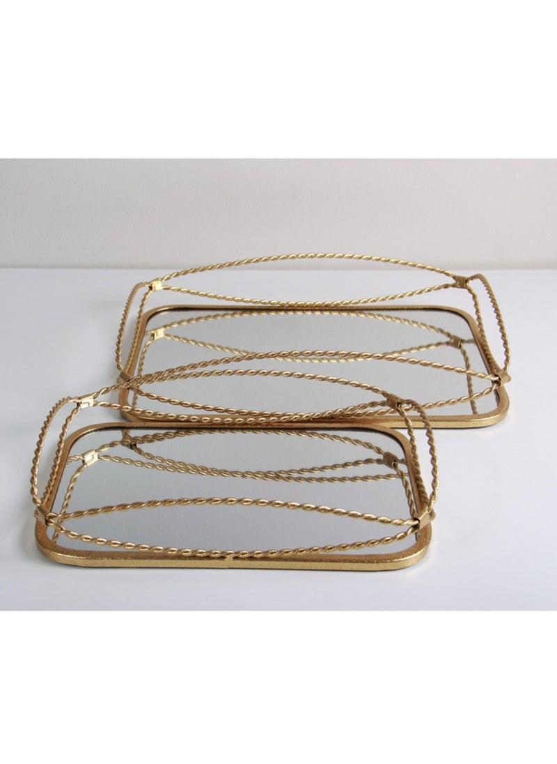 MARS Q A set of serving trays with an elegant design, (2 pieces)  - Image 1