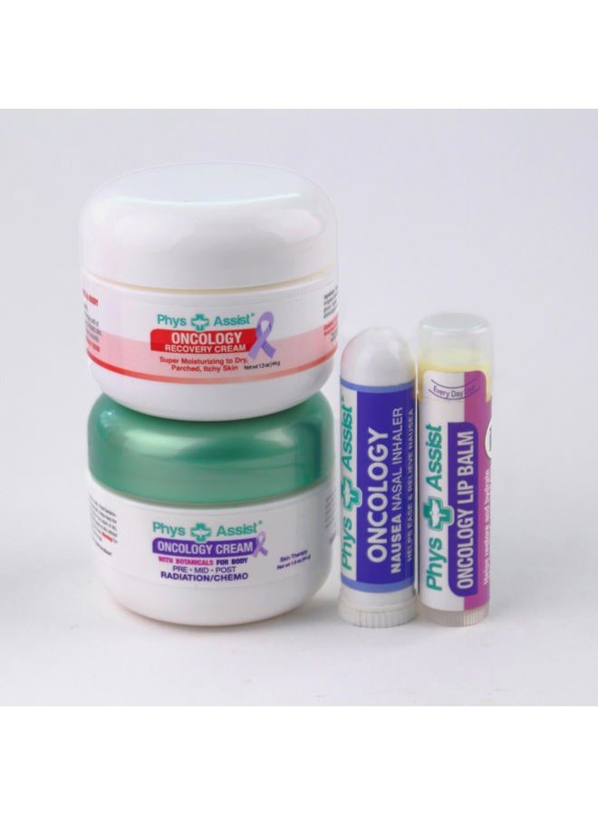 PhysAssist Comfort kit for Chemo & Radio Patient The Gift of Love, Faith & Support. 2-1.5 oz face and body cream plus lip balm & roll-on - Image 2